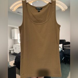 Last chance 🚨Lauren by Ralph Lauren: olive green tank top